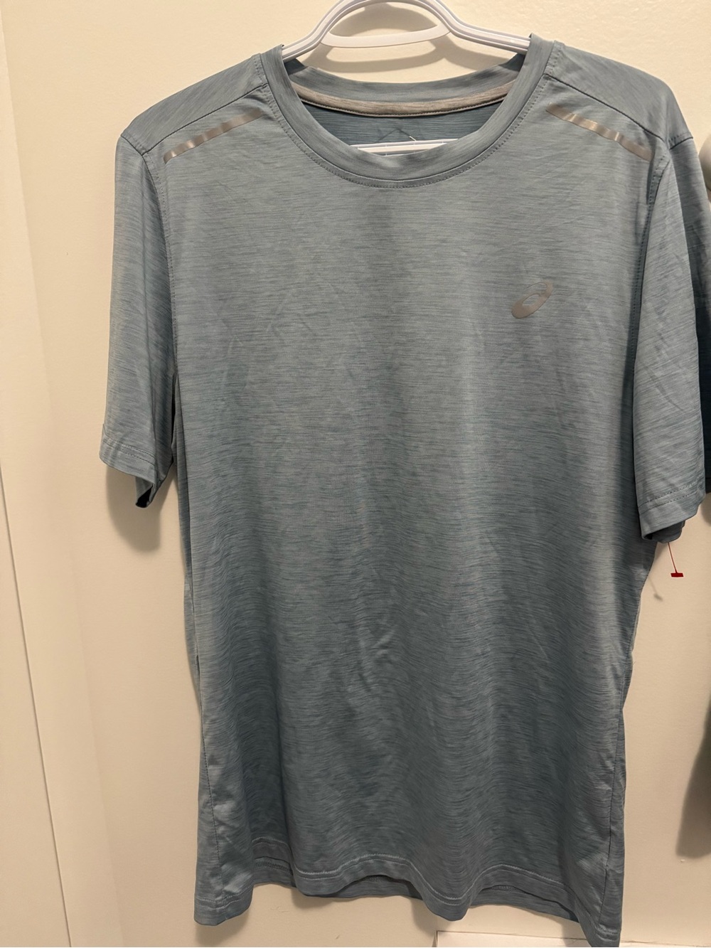 ASICS Men's Heathered Slate Blue Short-Sleeve Training Tee
